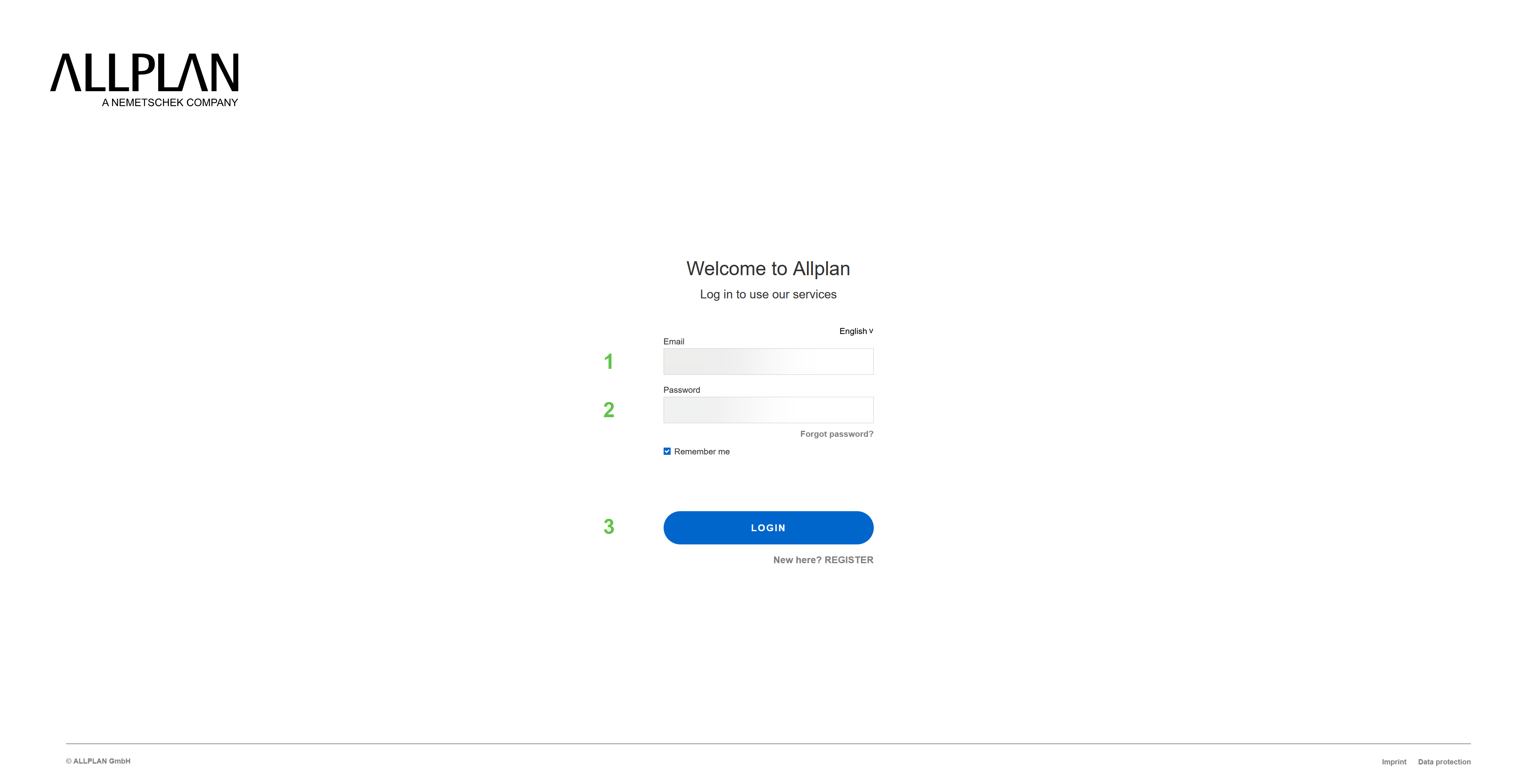 Página de acesso ao CONNECT