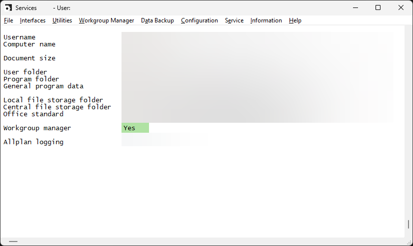 Workgroup Manager habilitado no ALLMENU