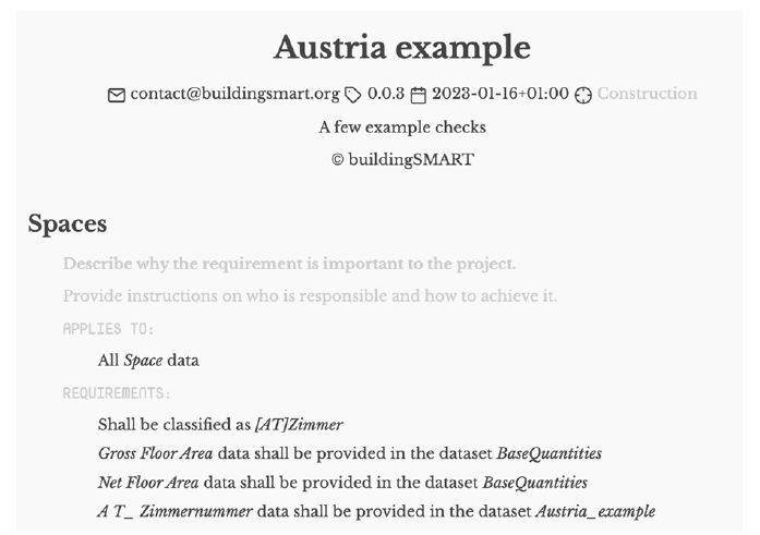 Visualizador que apresenta em linguagem legível os requisitos de uma IDS para espaços.